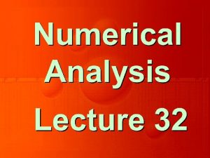 Chapter 7 Numerical Differentiation and Integration INTRODUCTION DIFFERENTIATION