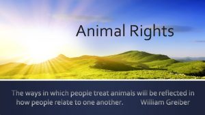 Animal Rights Animal Rights y e lp h