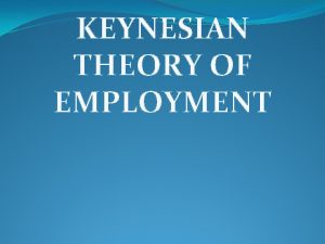 Keynesian and classical theory