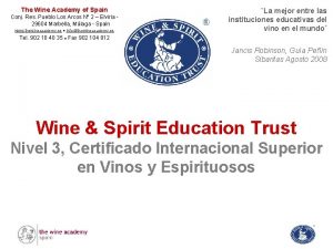 The Wine Academy of Spain Conj Res Pueblo