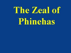The Zeal of Phinehas 1 Balak Balaam and