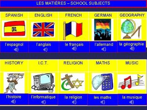 LES MATIRES SCHOOL SUBJECTS SPANISH ENGLISH FRENCH GERMAN