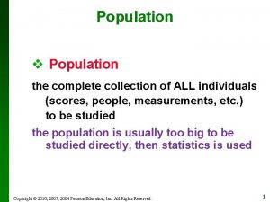 Population v Population the complete collection of ALL