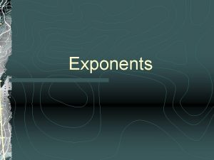 Six laws of exponents