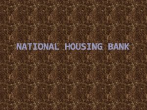 Functions of national housing bank