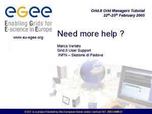 Grid It Grid Managers Tutorial 22 th25 th