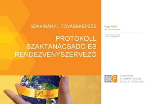 SZAKIRNY TOVBBKPZS PROTOKOLL SZAKTANCSAD S RENDEZVNYSZERVEZ SZAKMAI VEZET