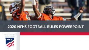 Nfhs football rule changes 2020