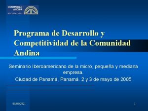 Programa de Desarrollo y Competitividad de la Comunidad