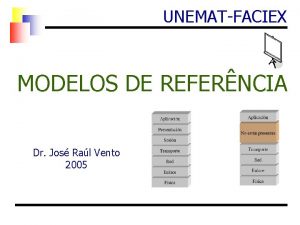 UNEMATFACIEX MODELOS DE REFERNCIA Dr Jos Ral Vento