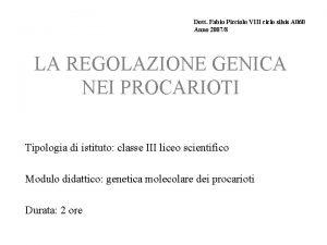 Dott Fabio Picciolo VIII ciclo silsis A 060