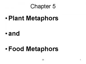 Chapter 5 Plant Metaphors and Food Metaphors 35
