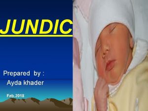 JUNDIC Prepared by Ayda khader Feb 2018 E