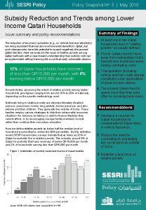 SESRI Policy Snapshot No 3 May 2016 Subsidy