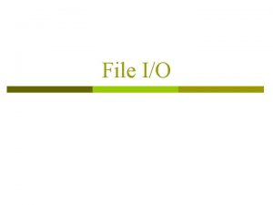 File IO fopen p FILE fopen const char