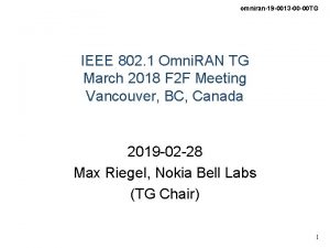 omniran19 0013 00 00 TG IEEE 802 1