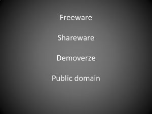 Freeware Shareware Demoverze Public domain Freeware Software kter