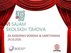 VI SAJAM KOLSKIH TIMOVA ZA KARIJERNO VOENJE SAVETOVANJE