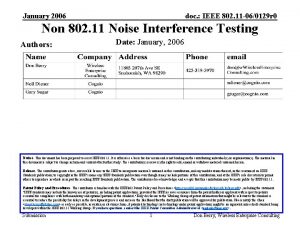 January 2006 doc IEEE 802 11 060129 r