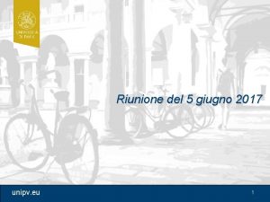 Riunione del 5 giugno 2017 unipv eu 1