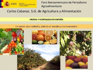 Foro Iberoamericano de Periodismo Agroalimentario Carlos Cabanas S