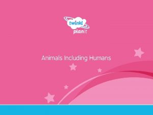 Animals Including Humans Year One I can describe