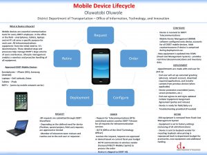 Mobile device lifecycle