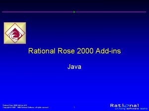 Rational Rose 2000 Addins Java Rational Rose 2000