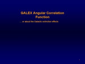 GALEX Angular Correlation Function or about the Galactic