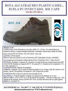 BOTA ALCATRAZ SEG PLASTICA DIEL SUELA PU INYECTADO