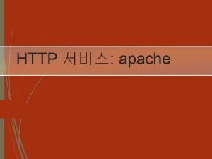 HTTP apache Version Apache 1 3 x prefork