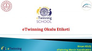 e Twinning Okulu Etiketi Bircan KELE e Twinning