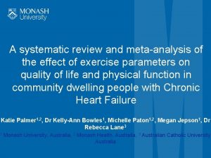 A systematic review and metaanalysis of the effect