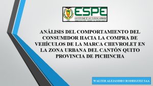 ANLISIS DEL COMPORTAMIENTO DEL CONSUMIDOR HACIA LA COMPRA