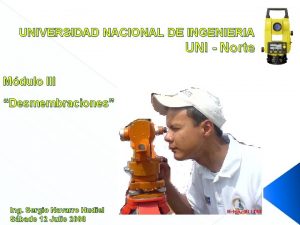 UNIVERSIDAD NACIONAL DE INGENIERIA UNI Norte Mdulo III