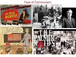 Fear of Communism Nativism and Fear of Communism