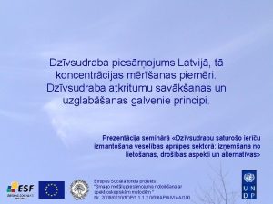 Dzvsudraba piesrojums Latvij t koncentrcijas mranas piemri Dzvsudraba