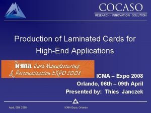Lamination plates for credit cards