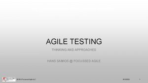 Agile Stakeholder Participation Benefits AGILE TESTING THINKING AND