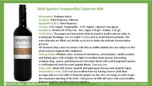 2019 Spartico Tempranillo Cabernet NSA Winemaker Bodegas Iranzo