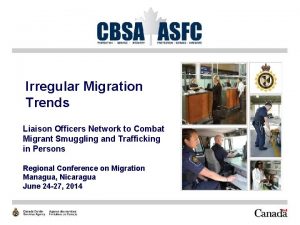 Irregular Migration Trends Liaison Officers Network to Combat