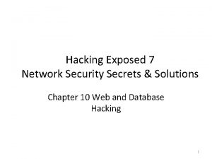 Hacking Exposed 7 Network Security Secrets Solutions Chapter