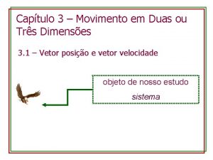 Captulo 3 Movimento em Duas ou Trs Dimenses