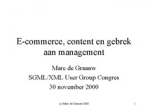 Ecommerce content en gebrek aan management Marc de