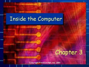 Inside the Computer Chapter 3 Copyright PrenticeHall Inc