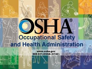 Occupational Safety and Health Administration www osha gov