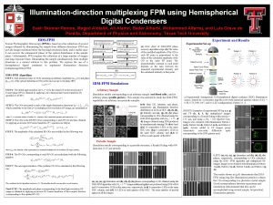 Illuminationdirection multiplexing FPM using Hemispherical Digital Condensers Sueli