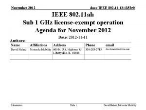 November 2012 doc IEEE 802 11 121352 r