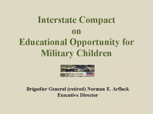 Interstate Compact on Educational Opportunity for Military Children