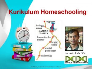 Kurikulum Homeschooling Hartanto Befa S Si ALLPPT com